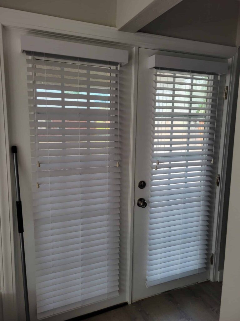 Blinds on French doors