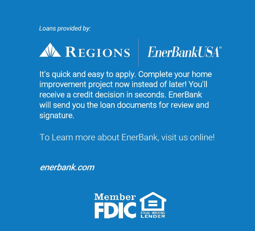 Loans Provided By Regions and EnerBankUSA