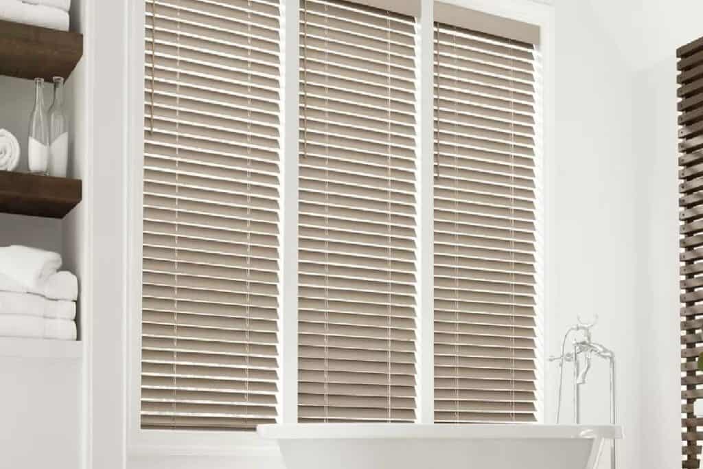 Hunter Douglas EverWood® Alternative Wood Blinds blinds on window